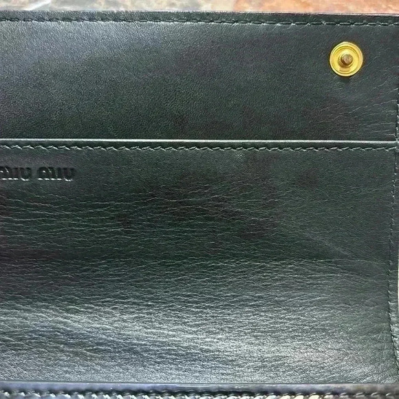 Miu Miu Black Patent Leather Long Wallet - Picture 7 of 13